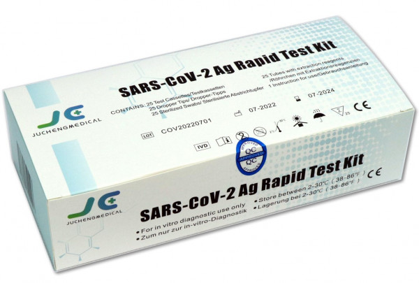 Jucheng® SARS-CoV-2-Antigen Schnelltest-Kit PROFI AT961/21 (25er Box)