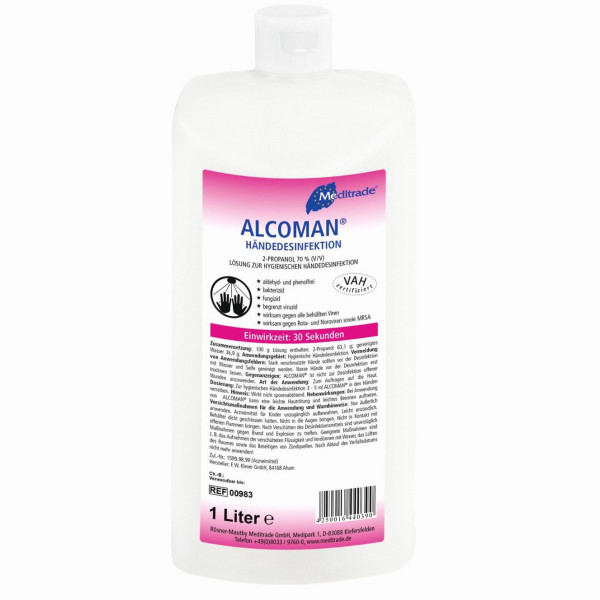 ALCOMAN® + Händedesinfektionsmittel - 1 l Flasche